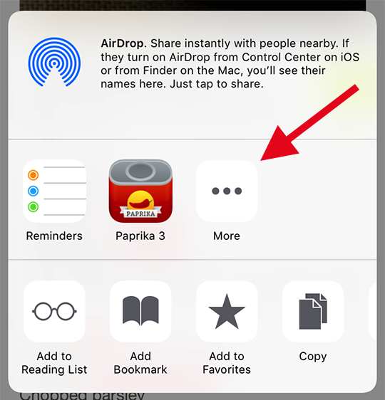Paprika User Guide for iOS