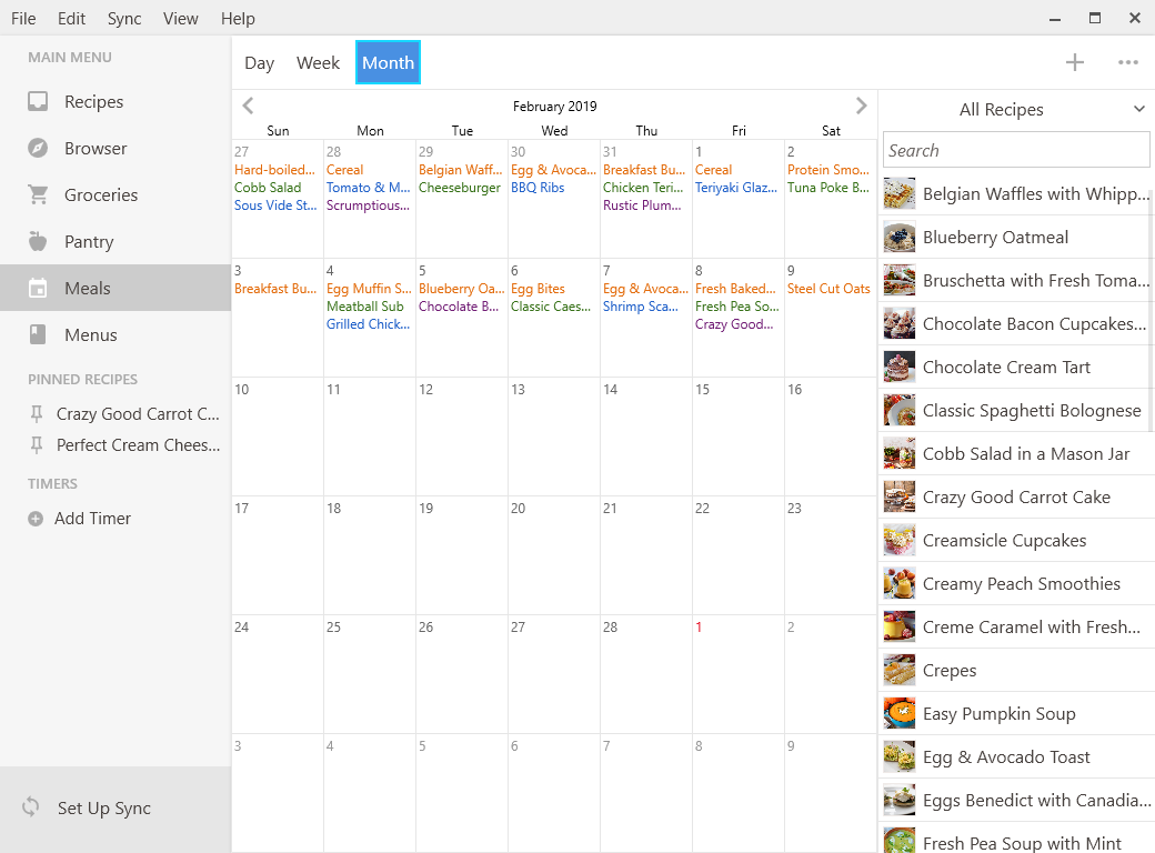 does cozi gold sync with paprika recipe manager